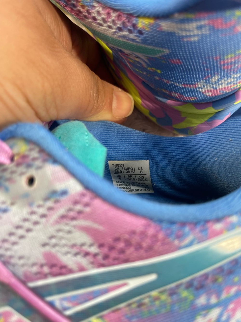 ASICS Multicolor Running Shoes with Pink Laces - Picture 10 of 12